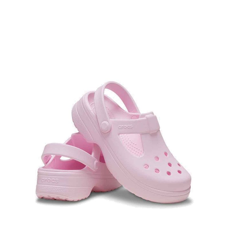Crocs Classic Kids Mary Jane Clog - Pink Milk - Image 4