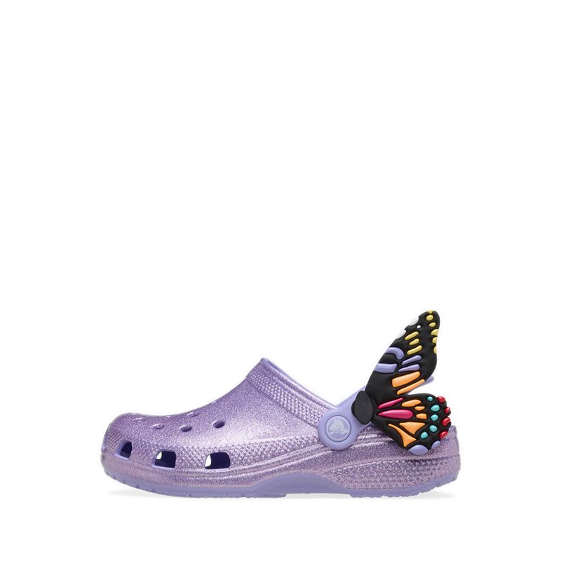 Crocs Classic IAM Butterfly Kids Clog - Mystic Purple - Image 2