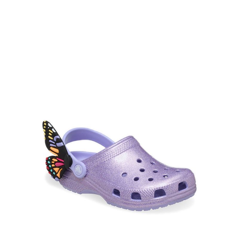 Crocs Classic IAM Butterfly Kids Clog - Mystic Purple - Image 3