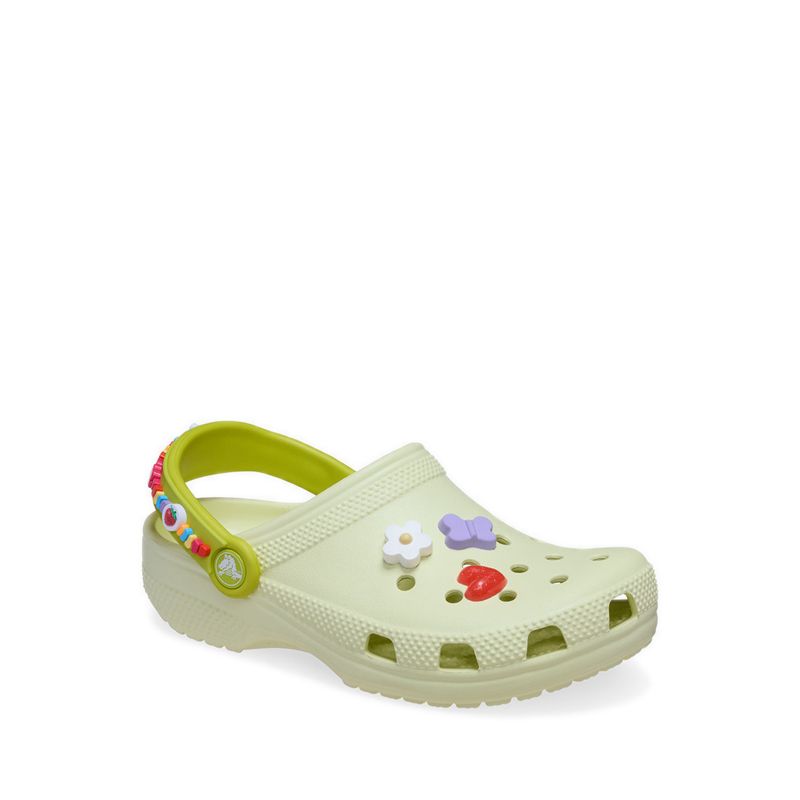Crocs Classic Friendship Bracelet Kids Clog - Frothy Green - Image 3