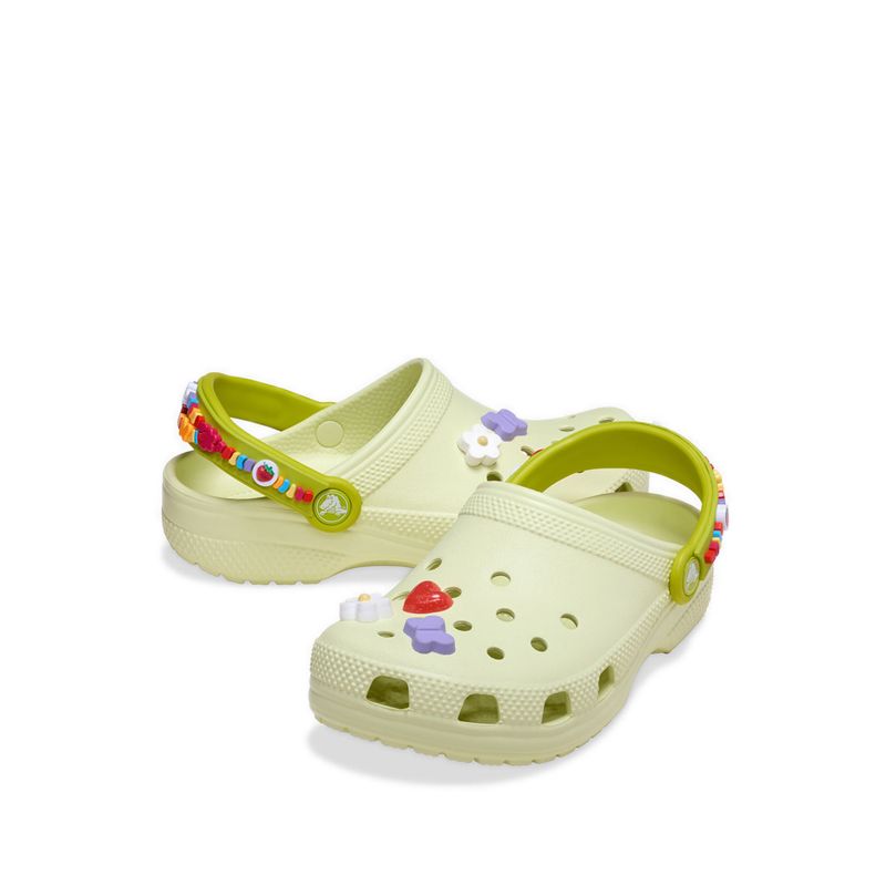 Crocs Classic Friendship Bracelet Kids Clog - Frothy Green - Image 4