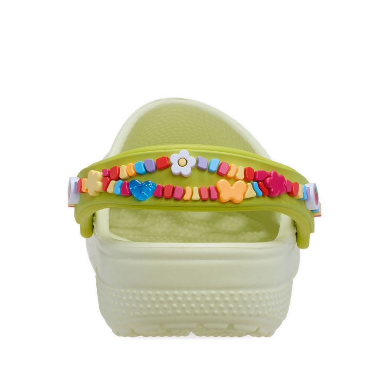Crocs Classic Friendship Bracelet Kids Clog - Frothy Green - Image 5