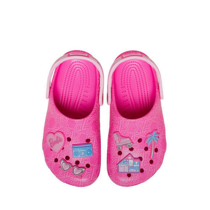 Crocs Mattel Pink Barbie Classic Kids Clog - Multi - Image 6