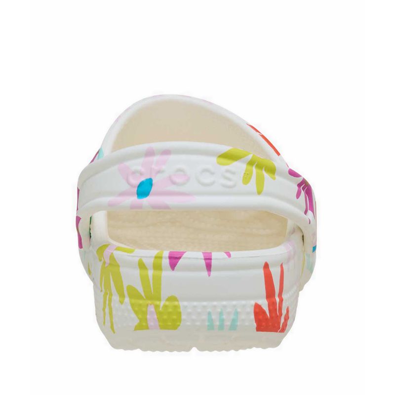 Crocs Classic Crafted Daisy Kids Clog - Chalk - Image 5