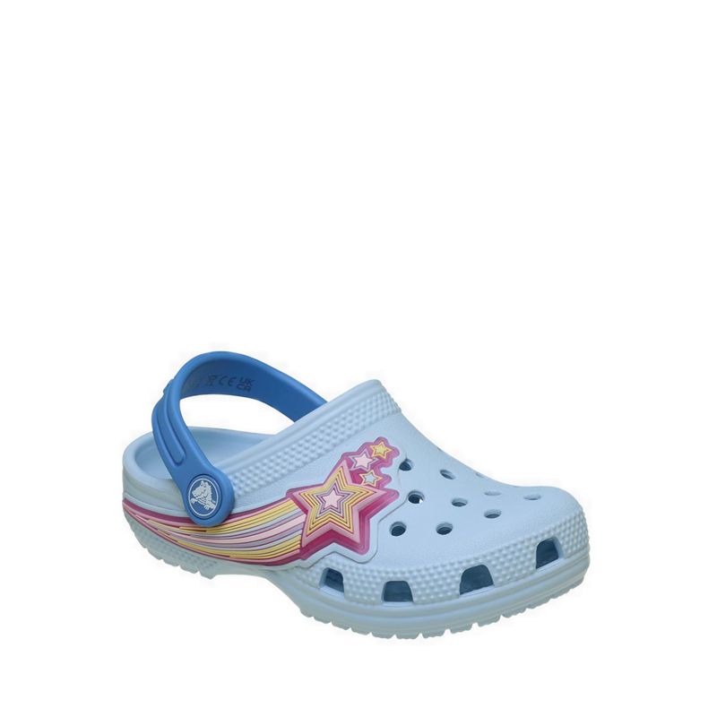 Crocs Classic Star Lights Toddler Clog - Blue Frost - Image 3