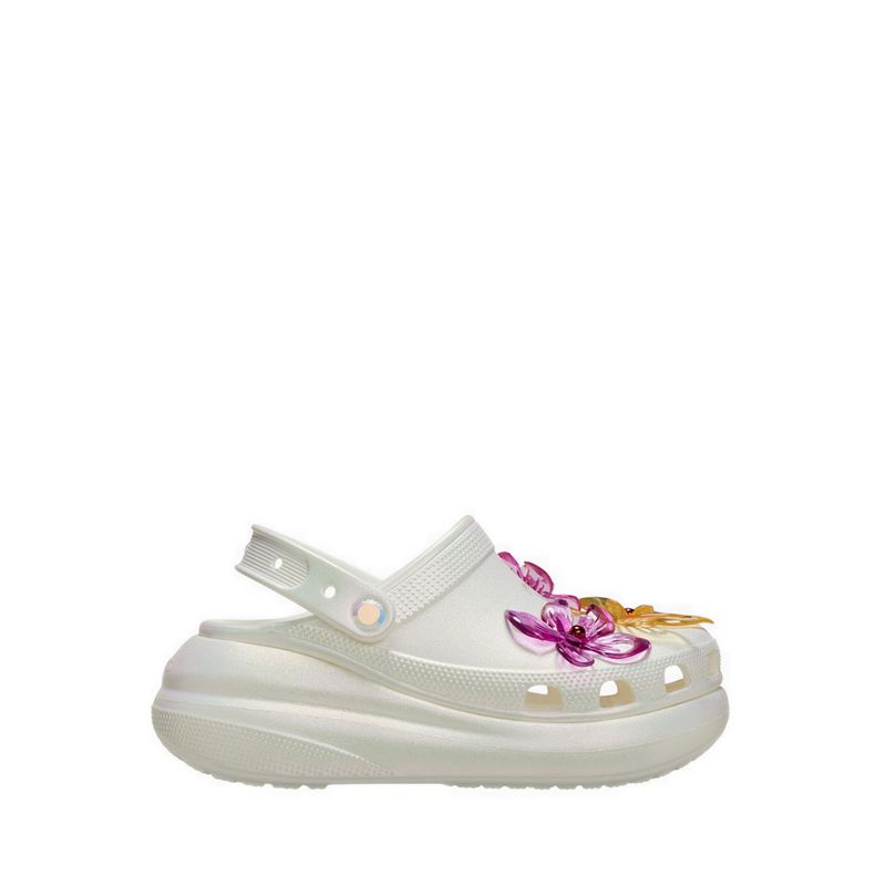 Crocs Crush Pearlized Florals Unisex Clog - White