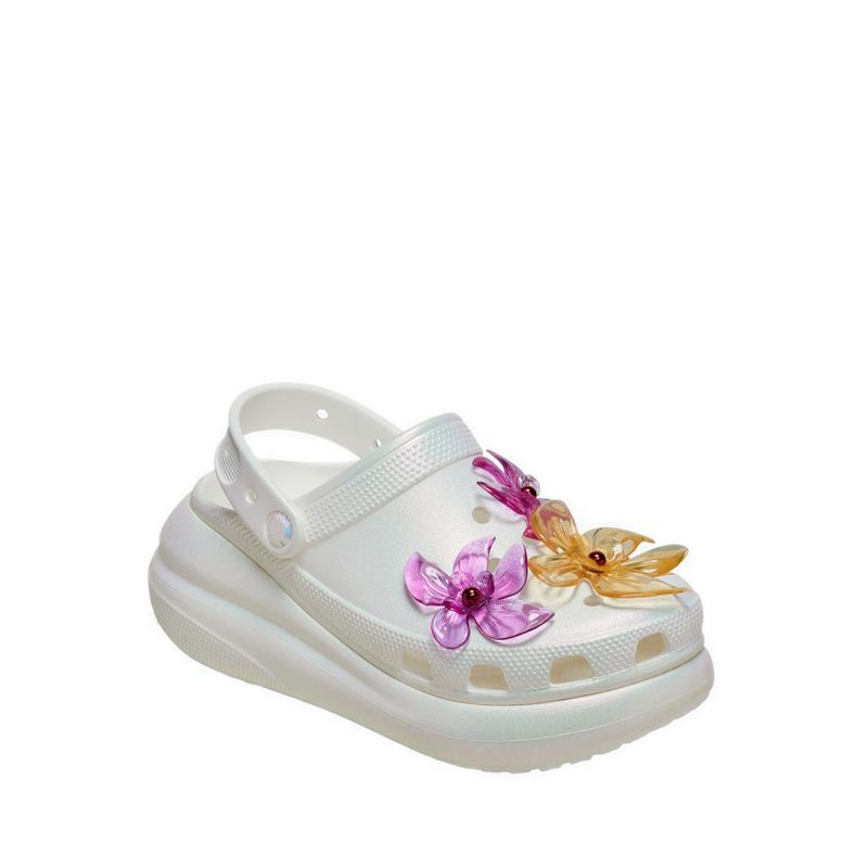 Crocs Crush Pearlized Florals Unisex Clog - White - Image 3