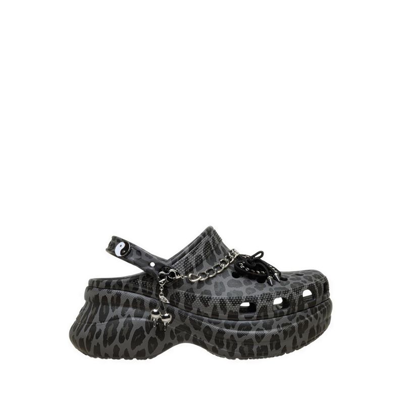 Crocs Bae Leopard Women Clog - Black/Leopard