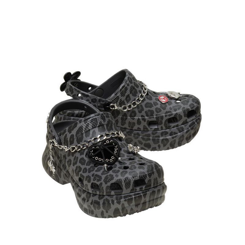 Crocs Bae Leopard Women Clog - Black/Leopard - Image 4