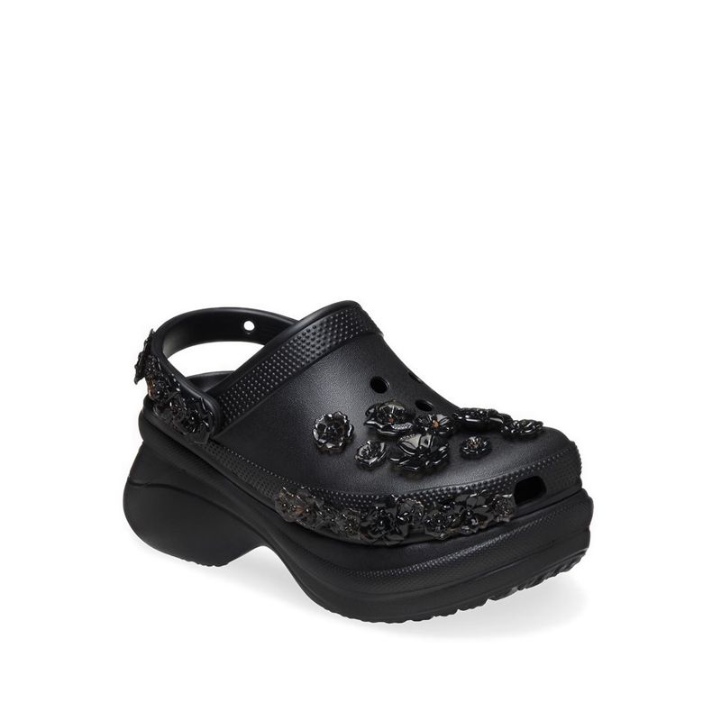 Crocs Bae Translucent Floral Women Clog - Black - Image 2