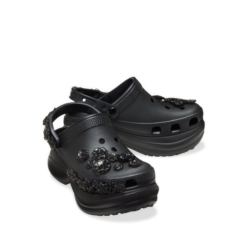 Crocs Bae Translucent Floral Women Clog - Black - Image 3